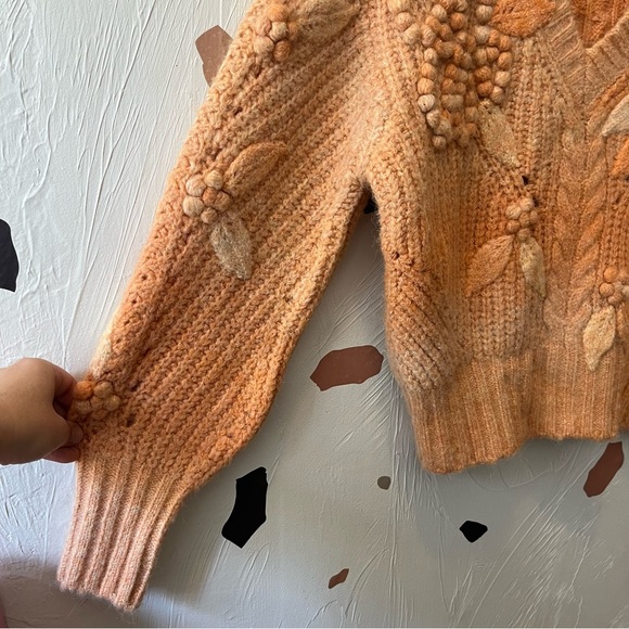 NWT Anthropologie Bauble V-Neck Sweater size S - Picture 8 of 12